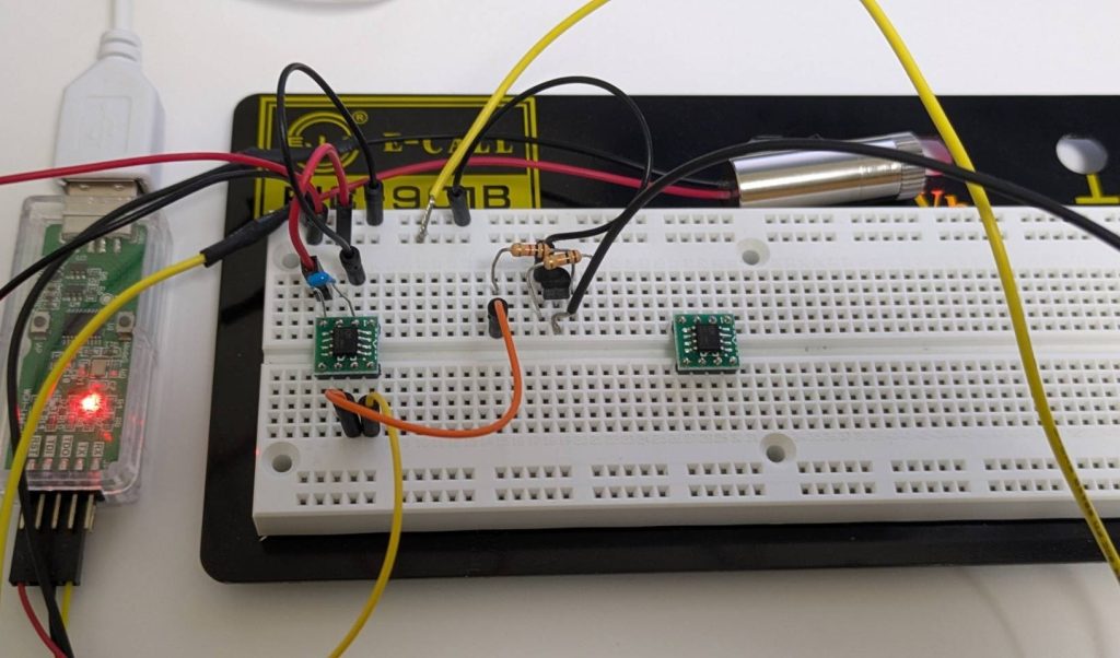 レーザー発光(PWM)側